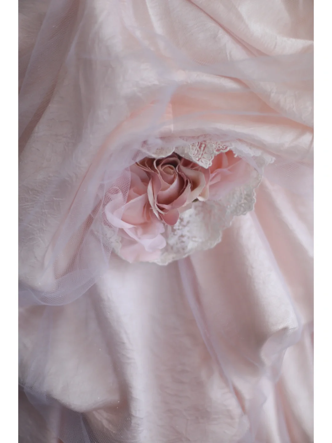 Stunning Ball Gown Strapless Satin Tulle Lace Flowers Long Prom Dress, Party Dress, Evening Dress GG2578