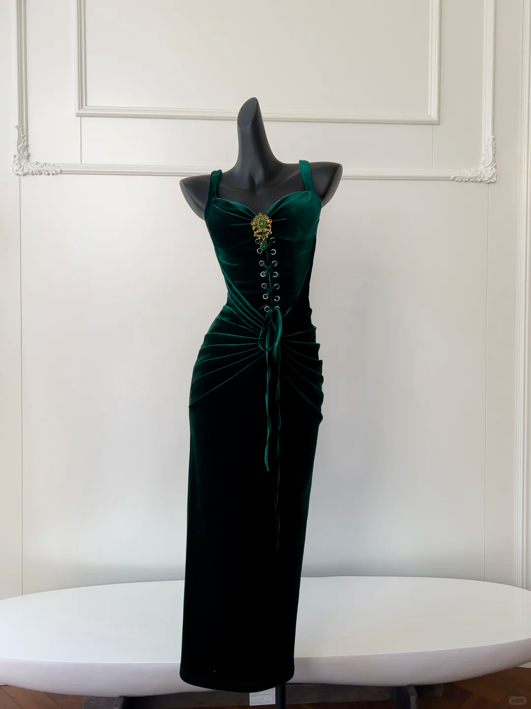 Unique Mermaid Sweetheart Dark Green Velvet Long Prom Dress, Party Dress, Evening Dress GG2580