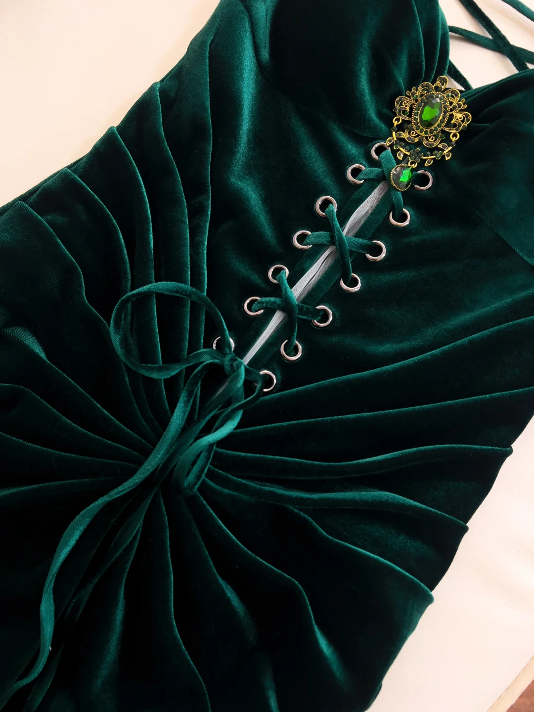 Unique Mermaid Sweetheart Dark Green Velvet Long Prom Dress, Party Dress, Evening Dress GG2580