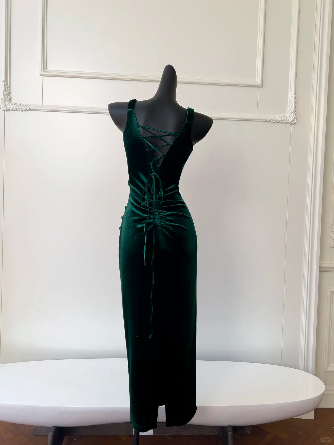 Unique Mermaid Sweetheart Dark Green Velvet Long Prom Dress, Party Dress, Evening Dress GG2580