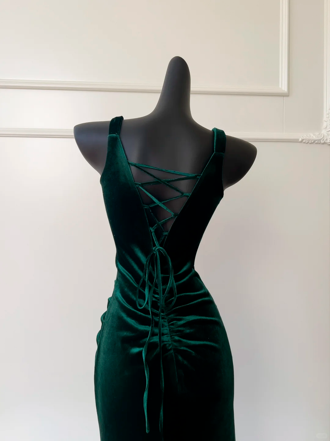Unique Mermaid Sweetheart Dark Green Velvet Long Prom Dress, Party Dress, Evening Dress GG2580