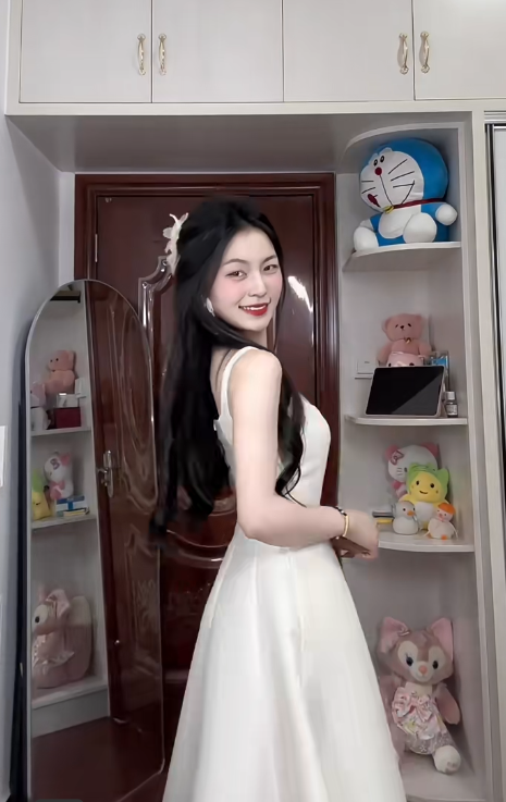 Classy A Line Square White Satin Long Prom Dress, Party Dress, Evening Dress GG2587