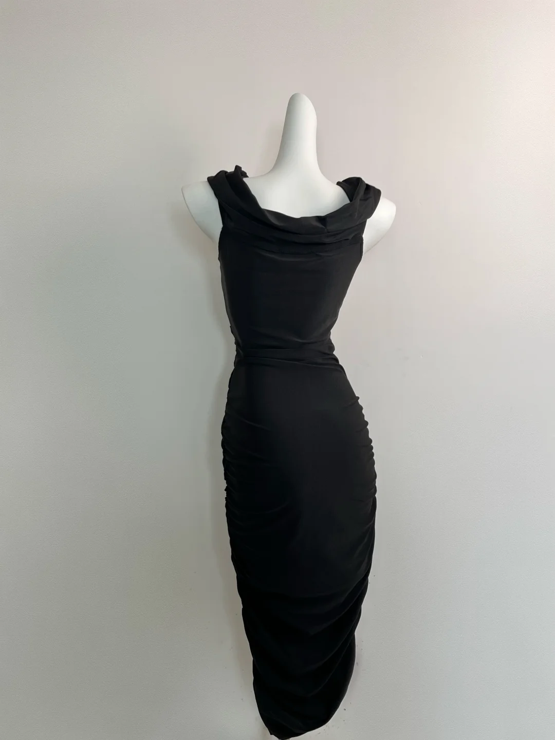 Chic Mermaid V Neck Satin Long Prom Dress, Party Dress, Evening Dress GG2598