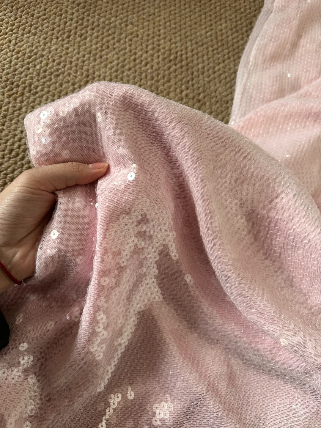 Shiny Mermaid Halter Pink Sequin Tulle Long Prom Dress, Party Dress, Evening Dress GG2603