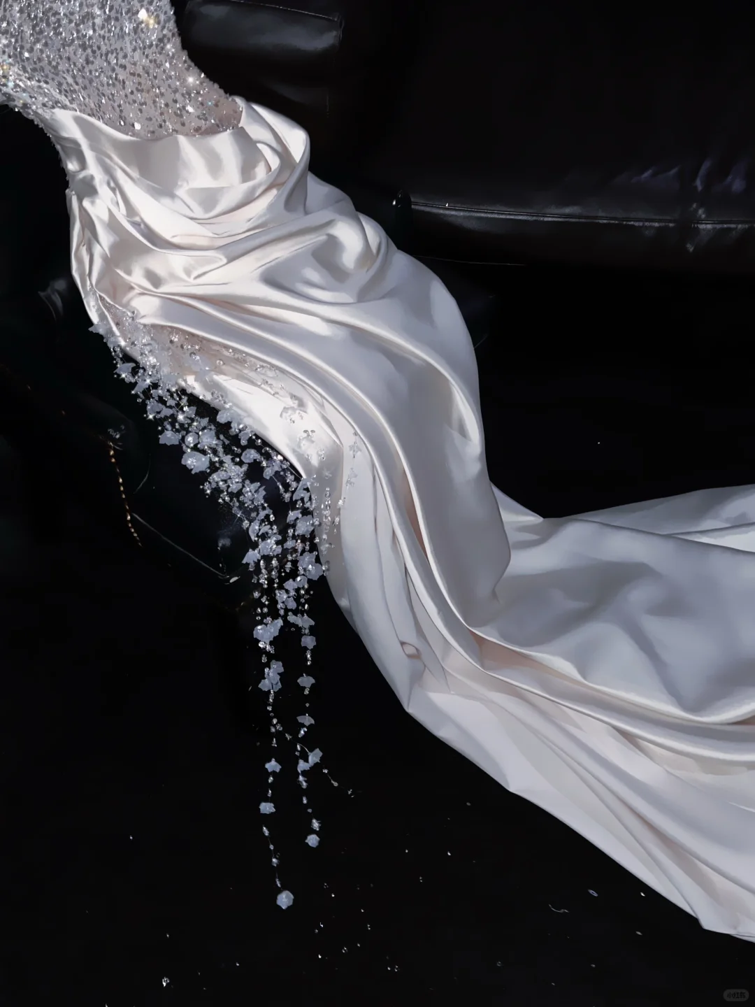 Stunning Mermaid Strapless Satin Beaded Long Prom Dress, Party Dress, Evening Dress GG2609