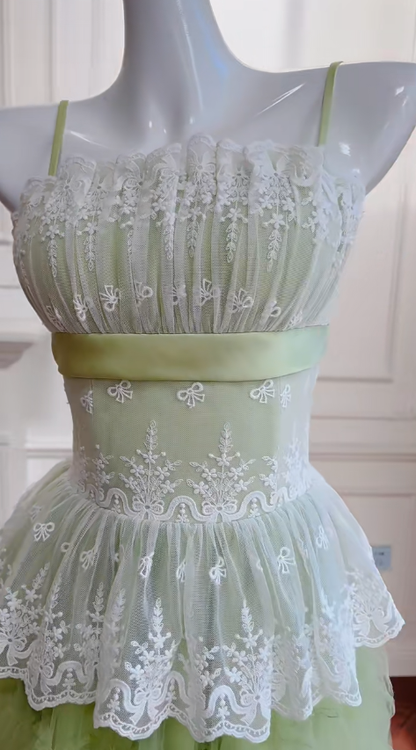 Elegant A Line Spaghetti Straps Tulle Lace Long Prom Dress, Party Dress, Evening Dress GG2620