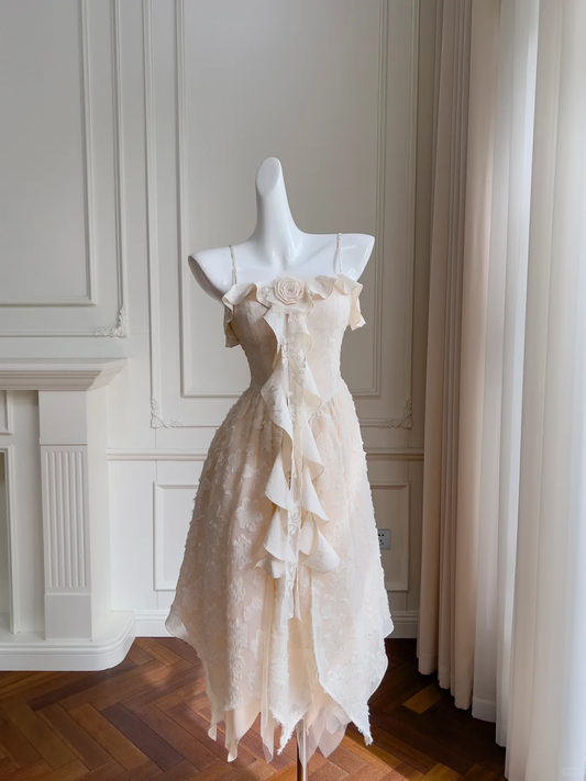 Pretty A Line Spaghetti Straps Satin Lace Long Prom Dress, Party Dress, Evening Dress GG2669