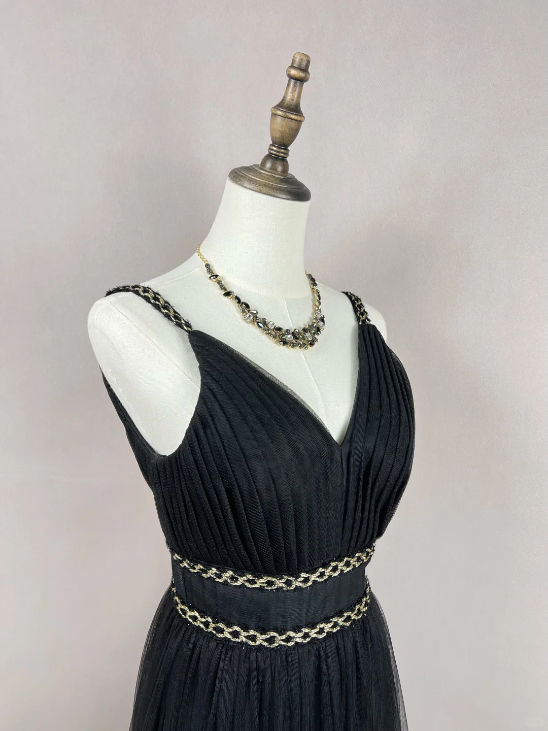 Classy A Line Spaghetti Straps Black Satin Tulle Feather Long Prom Dress, Party Dress, Evening Dress GG2729