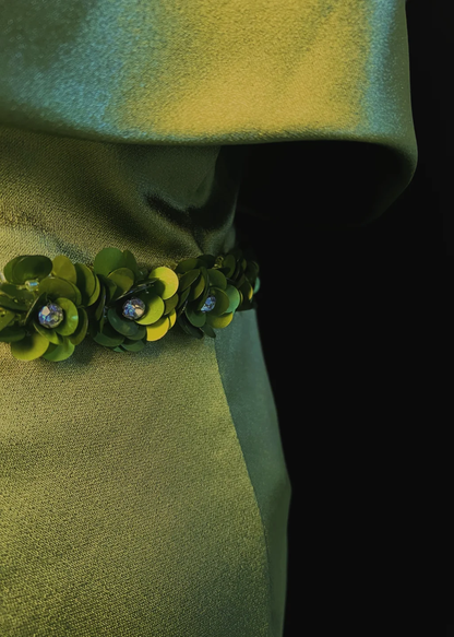 Elegant A Line Strapless Satin Pleated Applique Long Prom Dress, Party Dress, Evening Dress GG2731