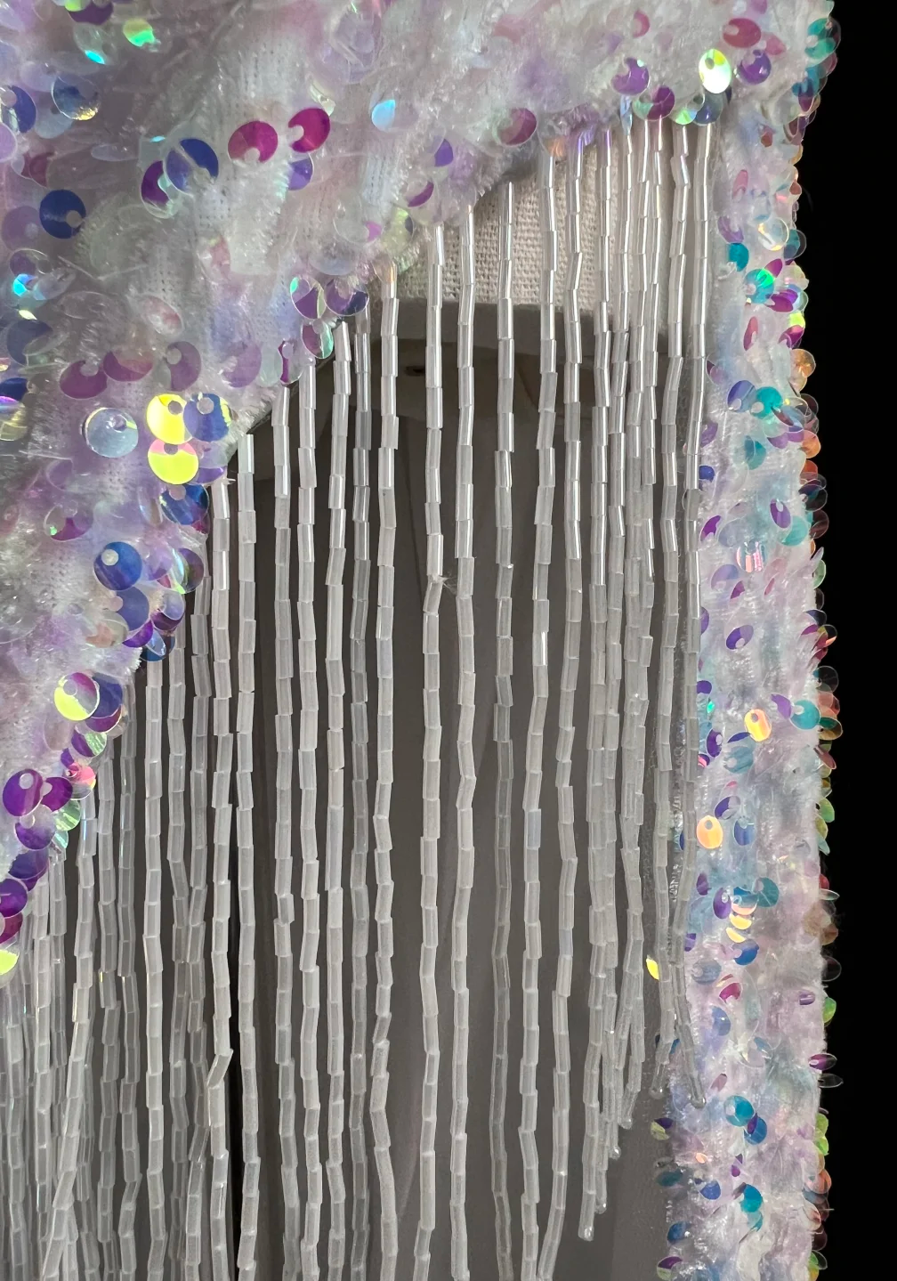 Shiny Mermaid Spaghetti Straps Sequin Slit Tassel Long Prom Dress, Party Dress, Evening Dress GG2732