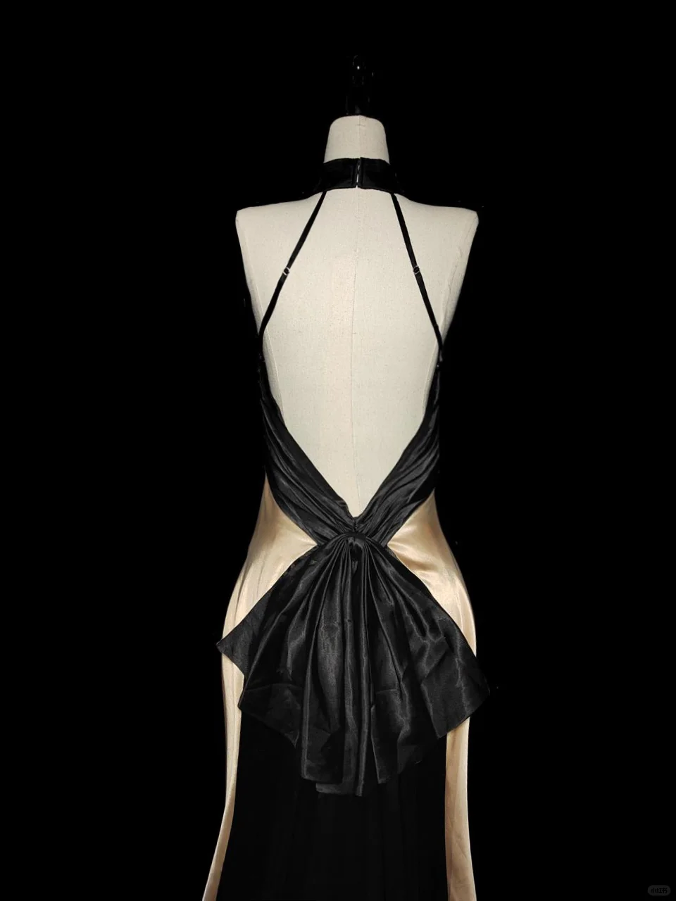 Vintage Mermaid Halter Satin Backless  Long Prom Dress, Party Dress, Evening Dress GG2740