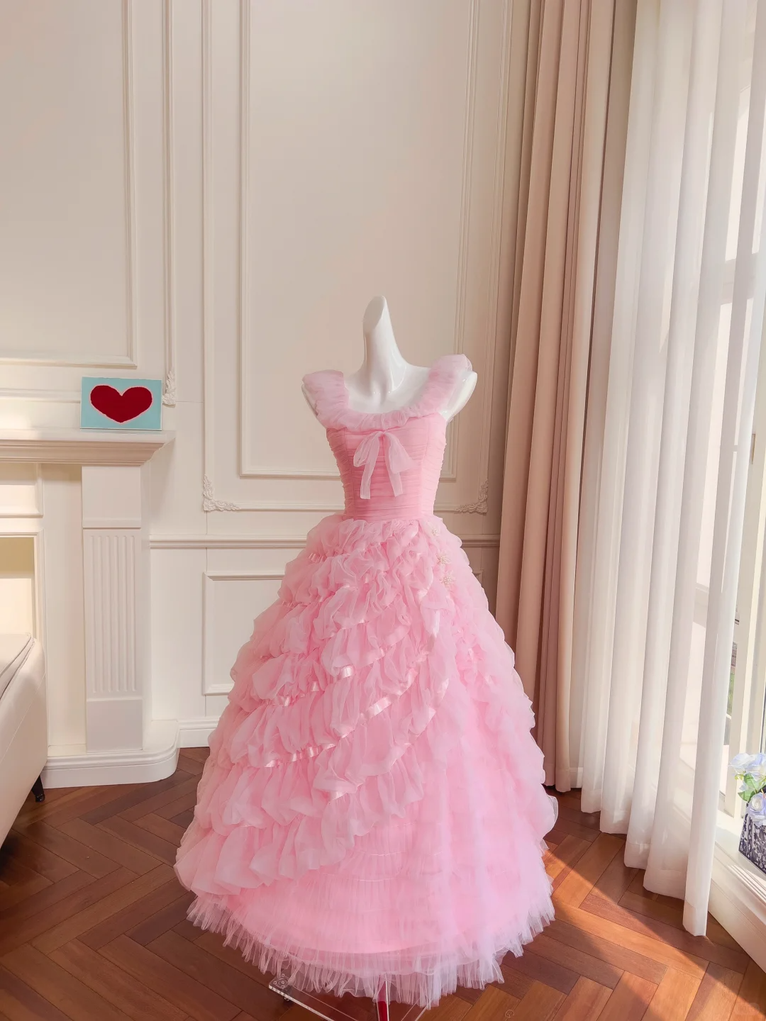 Cute Ball Gown Square Tulle Long Prom Dress, Party Dress, Evening Dress GG2742