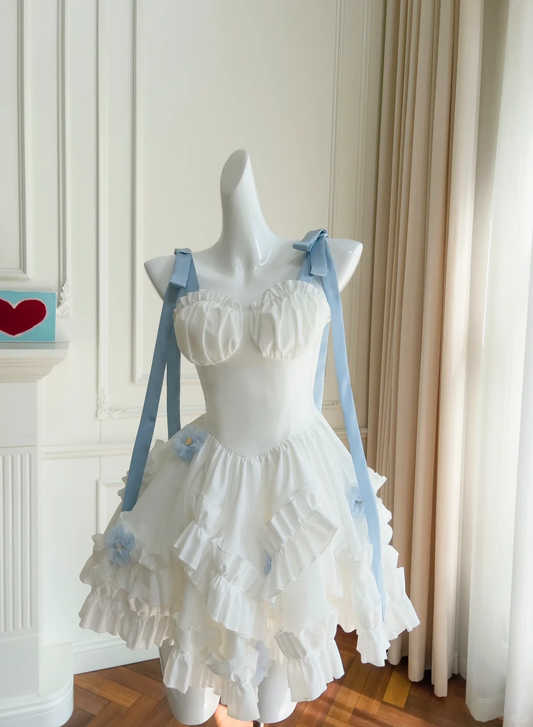 Lovely A Line Spaghetti Straps White Satin Short Prom Dress,Homecoming Dress,Birthday Dress GG2759