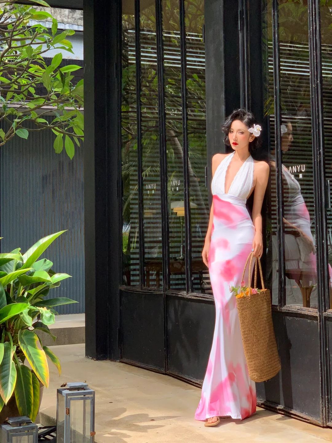 Sexy Mermaid Halter Satin Long Prom Dress, Party Dress, Evening Dress GG2783