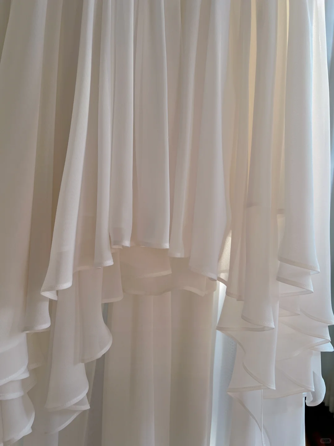 Simple A Line V Neck White Chiffon High-Low Long Prom Dress, Party Dress, Evening Dress GG2788