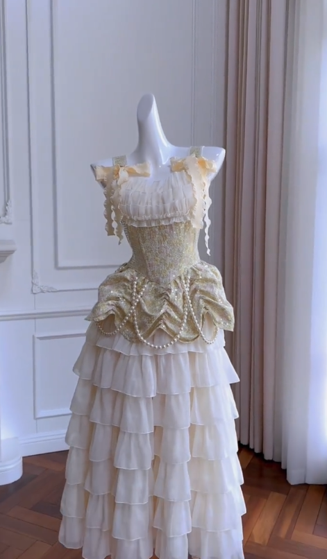 Stunning A Line Square Satin Chiffon Sequin Long Prom Dress, Party Dress, Evening Dress GG2798