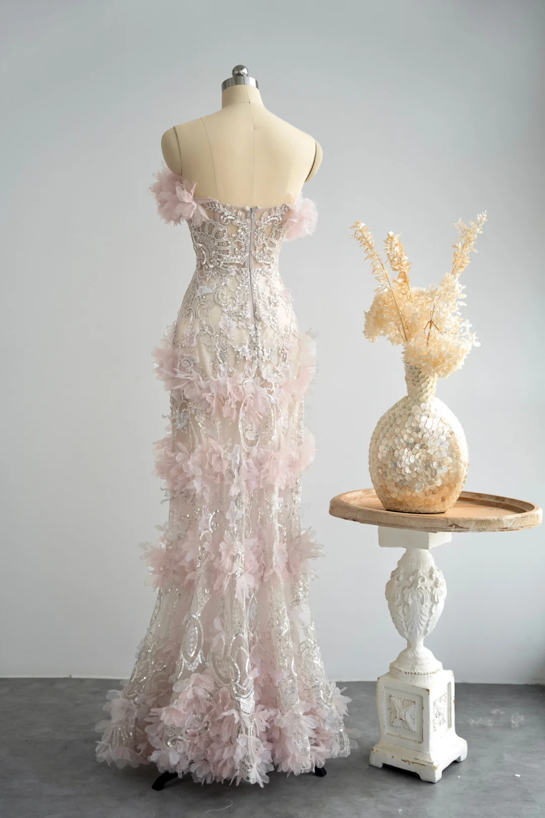 Fairy Mermaid Strapless Tulle Sequin Chiffon Long Prom Dress, Party Dress, Evening Dress GG2804