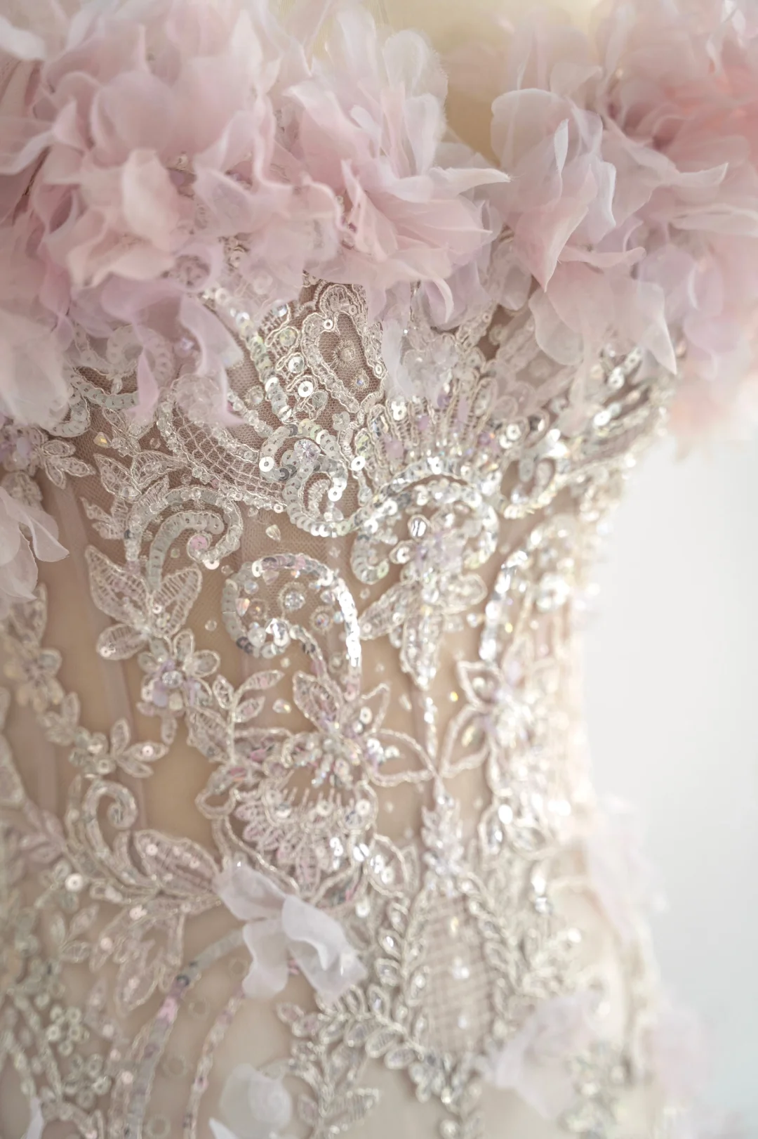 Fairy Mermaid Strapless Tulle Sequin Chiffon Long Prom Dress, Party Dress, Evening Dress GG2804