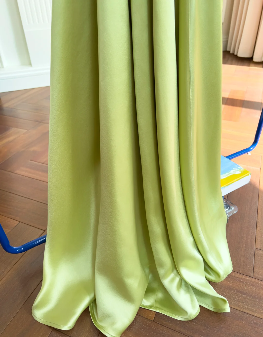 Sexy A Line Spaghetti Straps Satin Backless Long Prom Dress, Party Dress, Evening Dress GG2812