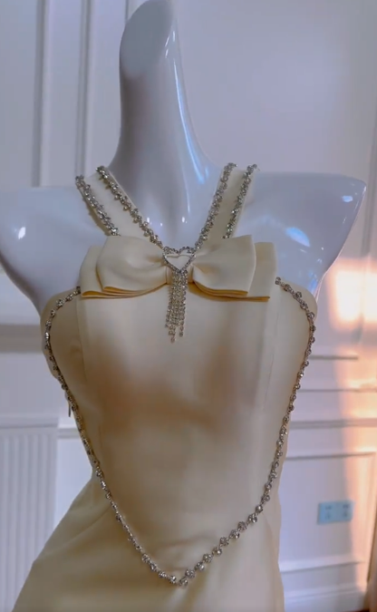 Cuite A Line Halter Satin Beaded Short Prom Dress,Homecoming Dress,Birthday Dress GG2815