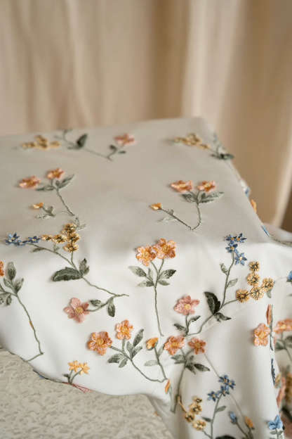 Fairy A Line Spaghetti Straps Satin Applique Long Prom Dress, Party Dress, Evening Dress GG2822