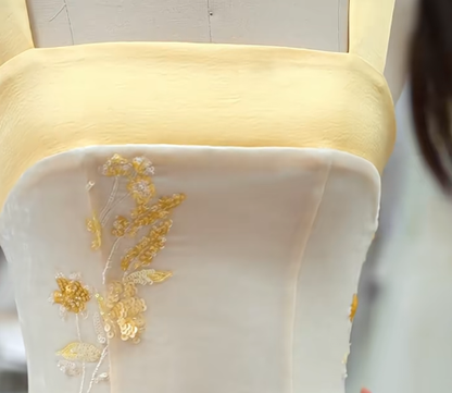 Classy Mermaid Square Satin Sequin Long Prom Dress, Party Dress, Evening Dress GG2824