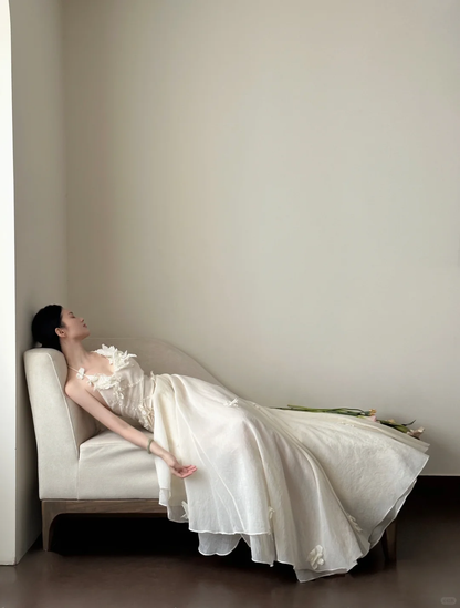 Elegant A Line Halter Chiffon Applique Long Prom Dress, Party Dress, Evening Dress GG2825