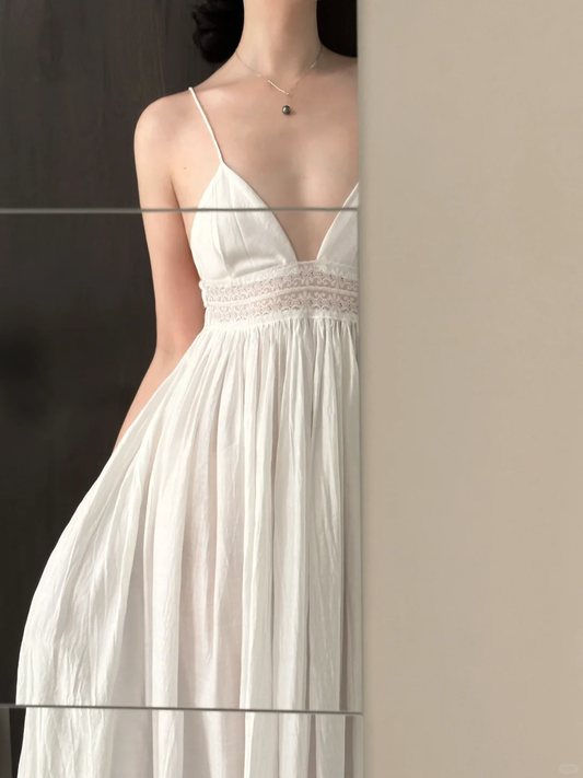 Simple A Line Spaghetti Straps Satin Long Prom Dress, Party Dress, Evening Dress GG2834