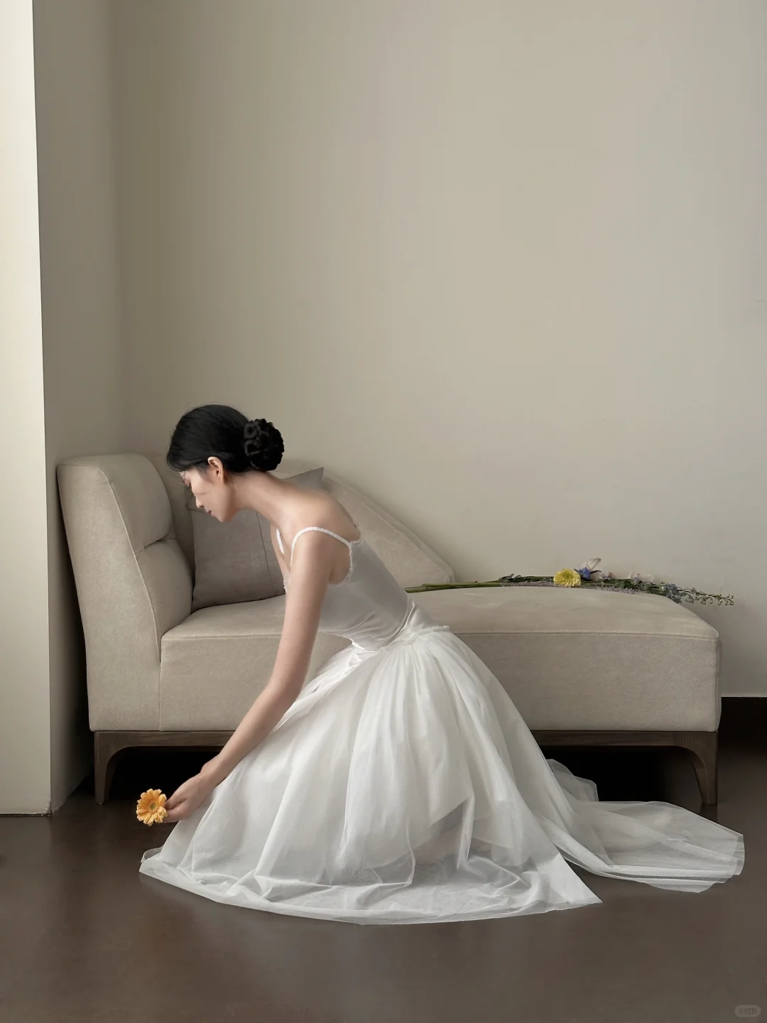 Cute A Line Spaghetti Straps White Satin Tulle Long Prom Dress, Party Dress, Evening Dress GG2836