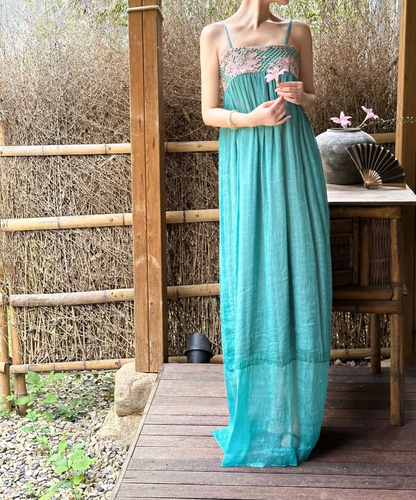 Classy Spaghetti Straps Light Blue Satin Long Prom Dress, Party Dress, Evening Dress GG2837