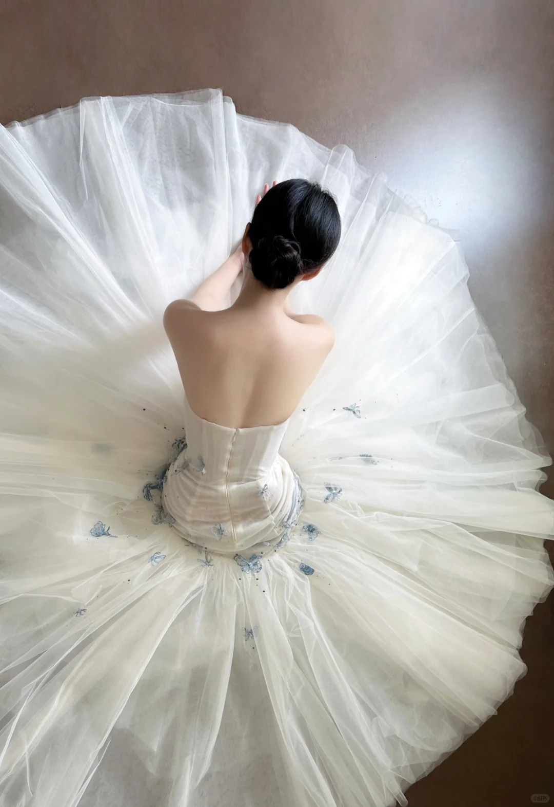 Pretty Mermaid Strapless Tulle Beaded Long Prom Dress, Wedding Dress, Evening Dress GG2839