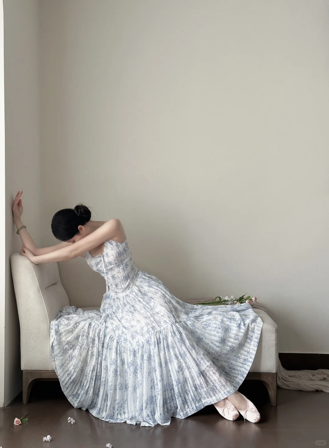 Unique A Line Low Collar Satin Chiffon Printing Long Prom Dress, Party Dress, Evening Dress GG2842