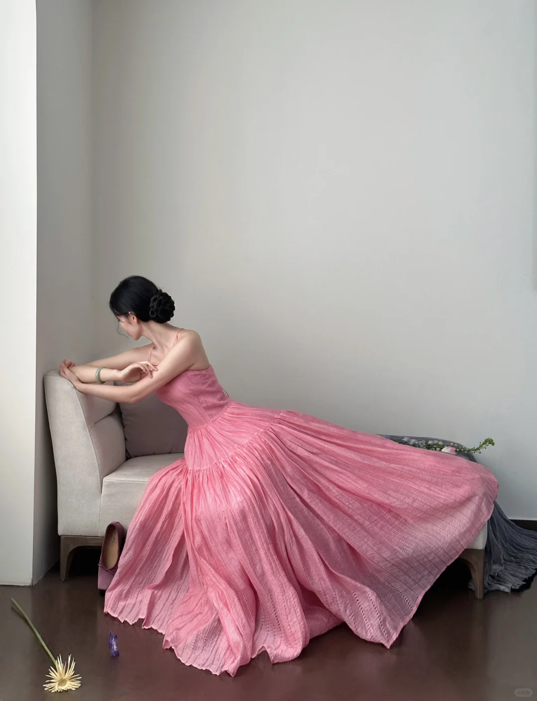 Classy A Line Spaghetti Straps Satin Backless Long Prom Dress, Party Dress, Evening Dress GG2848