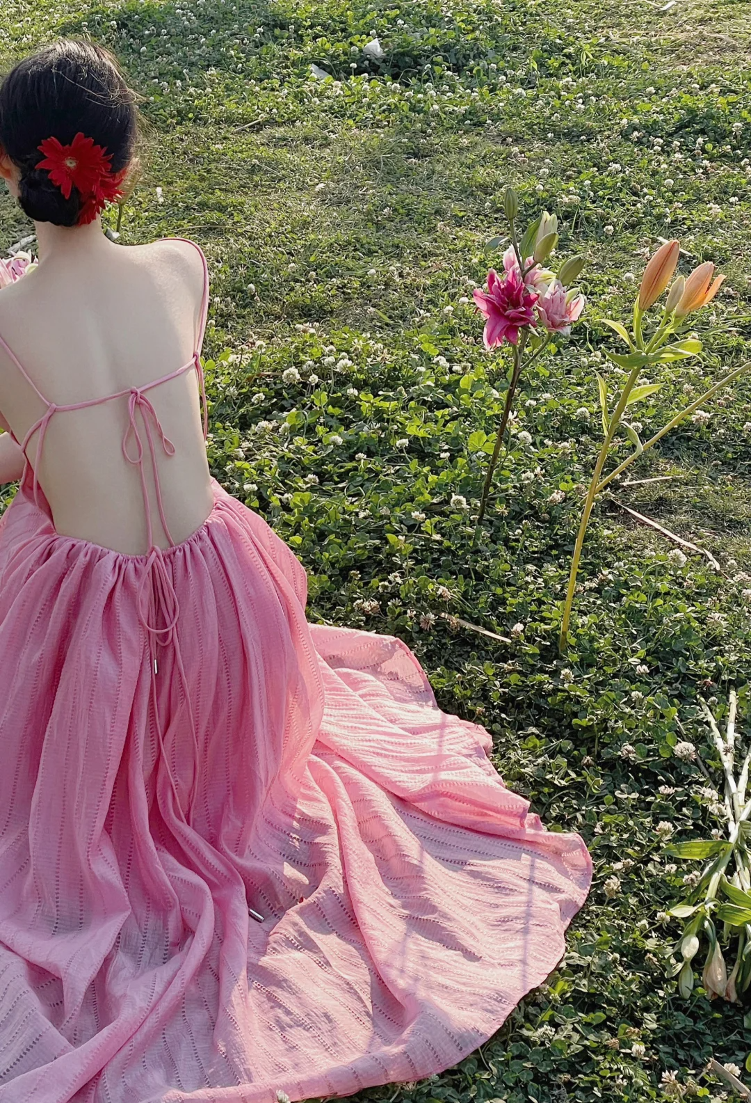 Classy A Line Spaghetti Straps Satin Backless Long Prom Dress, Party Dress, Evening Dress GG2848