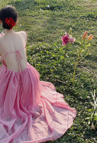 Classy A Line Spaghetti Straps Satin Backless Long Prom Dress, Party Dress, Evening Dress GG2848