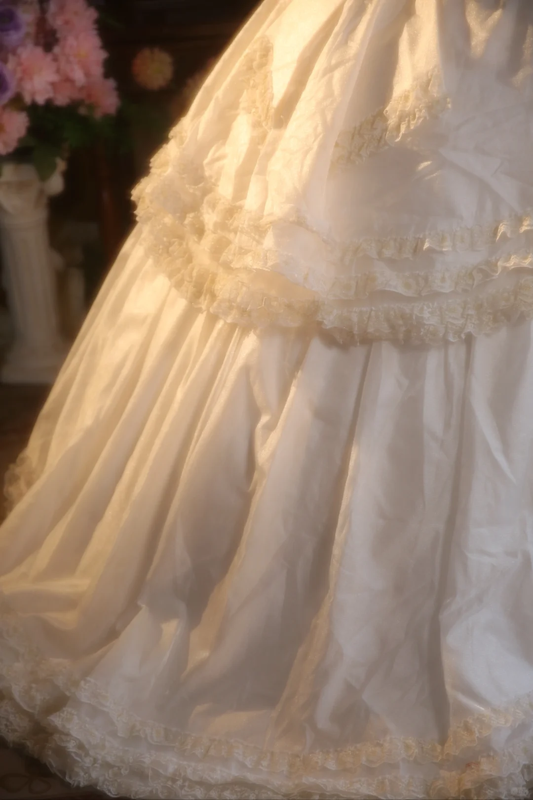 Vintage Ball Gown Strapless Satin Long Prom Dress, Party Dress, Evening Dress GG2867