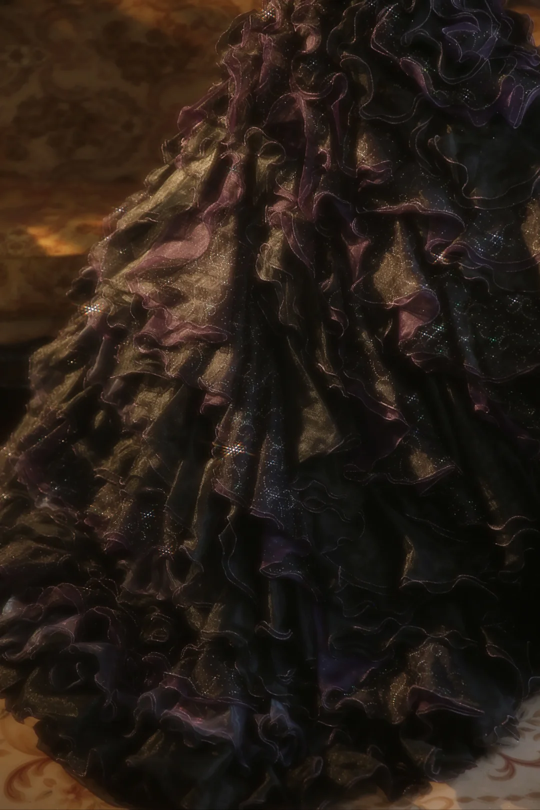 Vintage Ball Gown Strapless Satin Long Prom Dress, Party Dress, Evening Dress GG2869