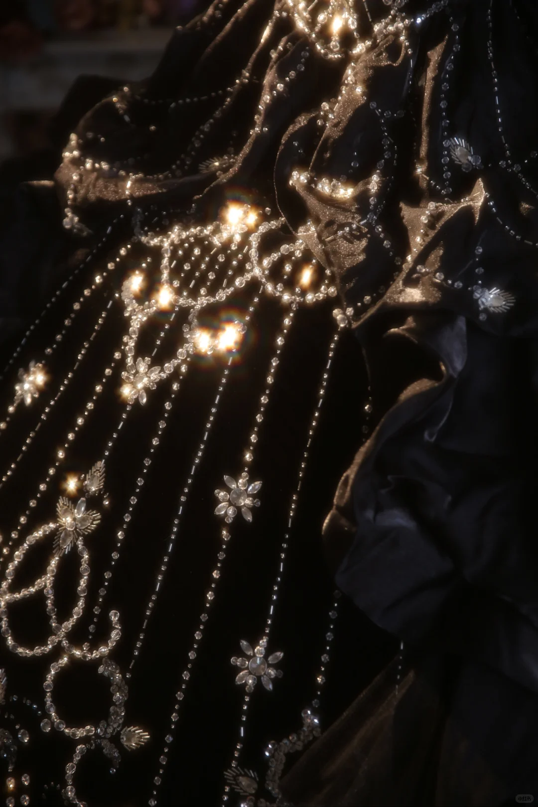 Vintage Ball Gown Strapless Black Satin Beaded Long Prom Dress, Party Dress, Evening Dress GG2877