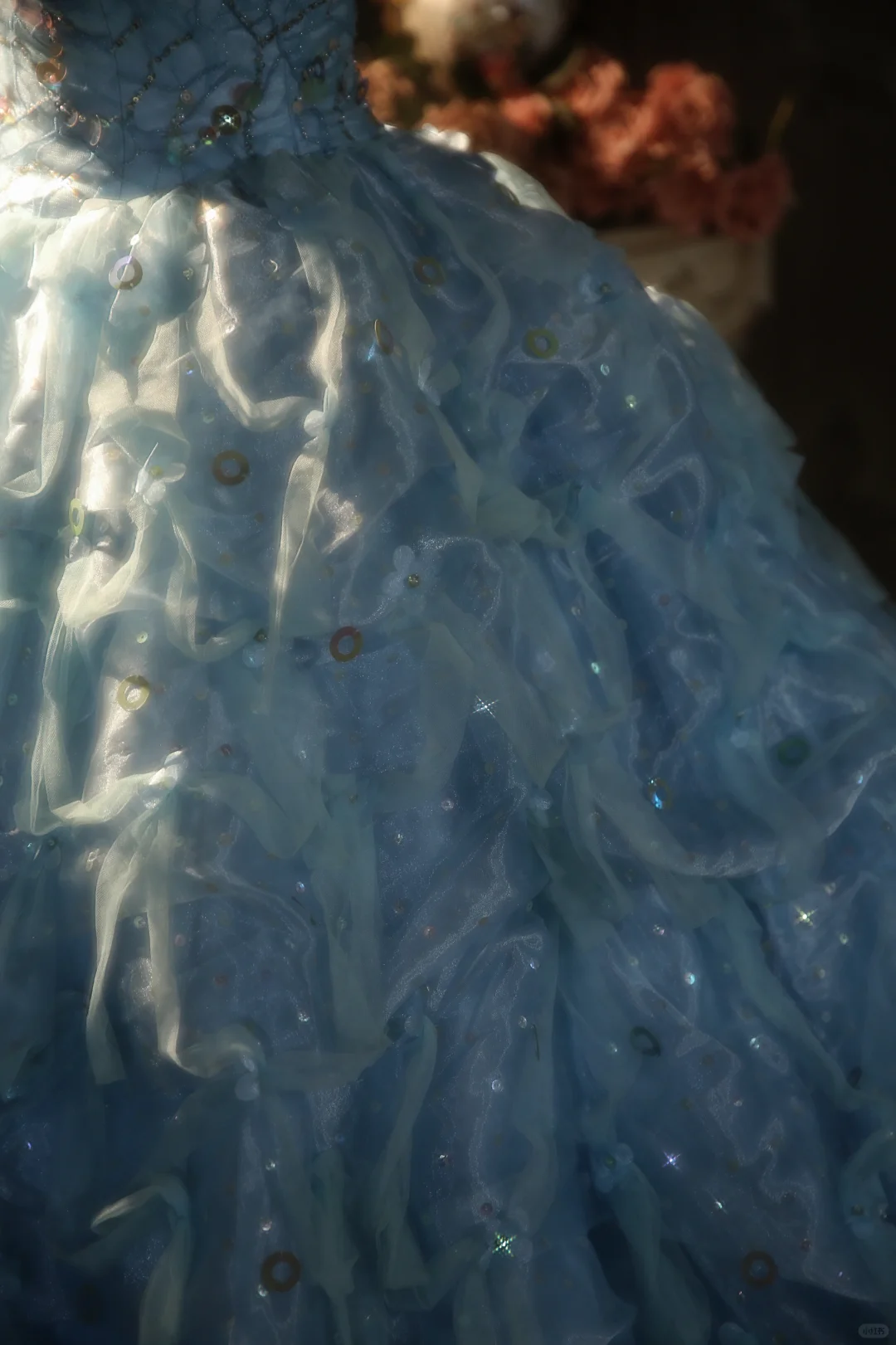 Pretty Ball Gown Strapless Pale Blue Satin Tulle Long Prom Dress, Party Dress, Evening Dress GG2878