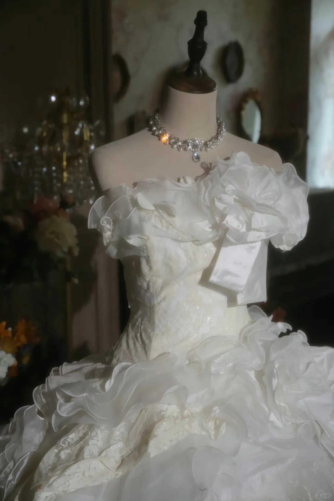 Cute Ball Gown Strapless Satin Chiffon Long Prom Dress, Party Dress, Evening Dress GG2880