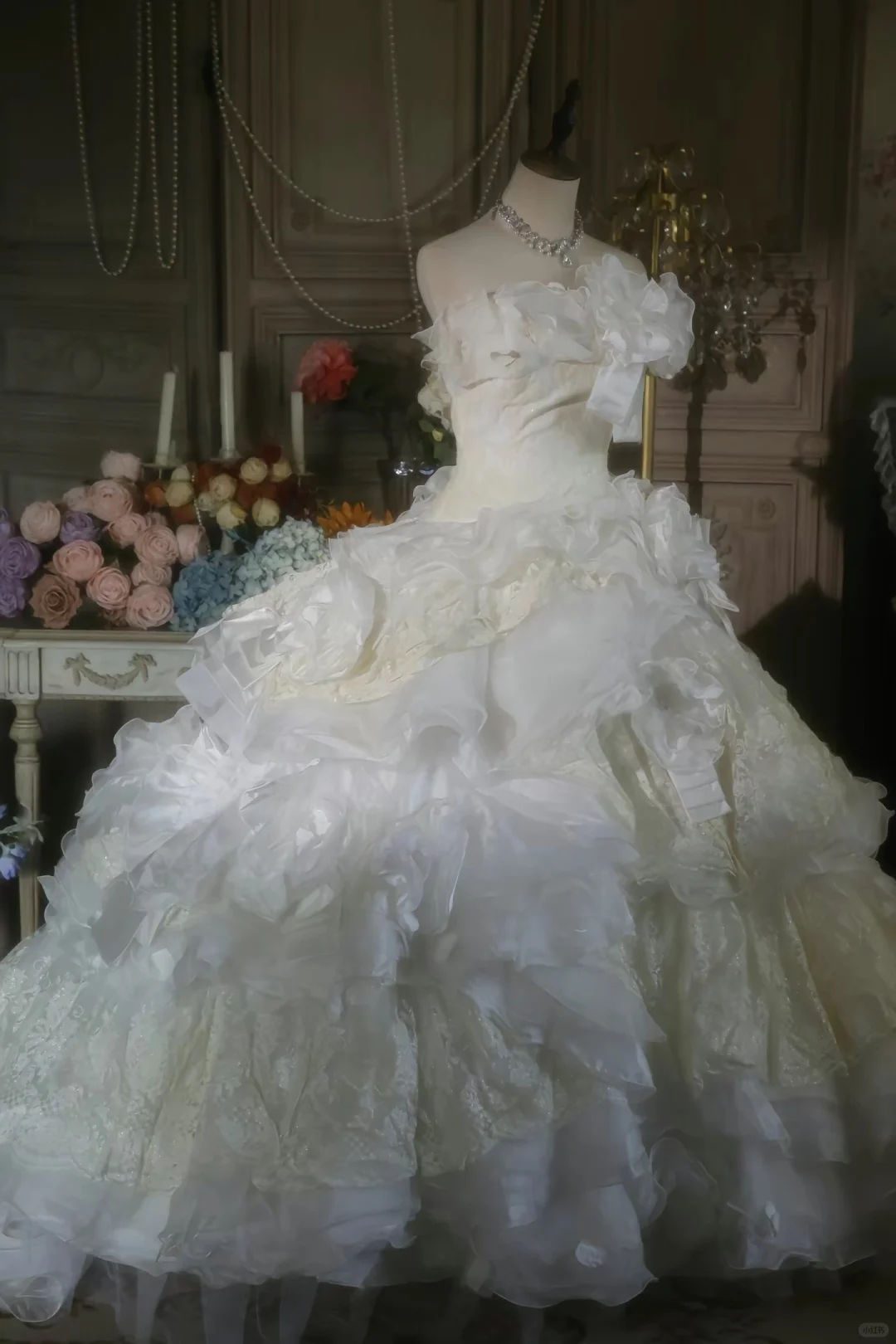 Cute Ball Gown Strapless Satin Chiffon Long Prom Dress, Party Dress, Evening Dress GG2880