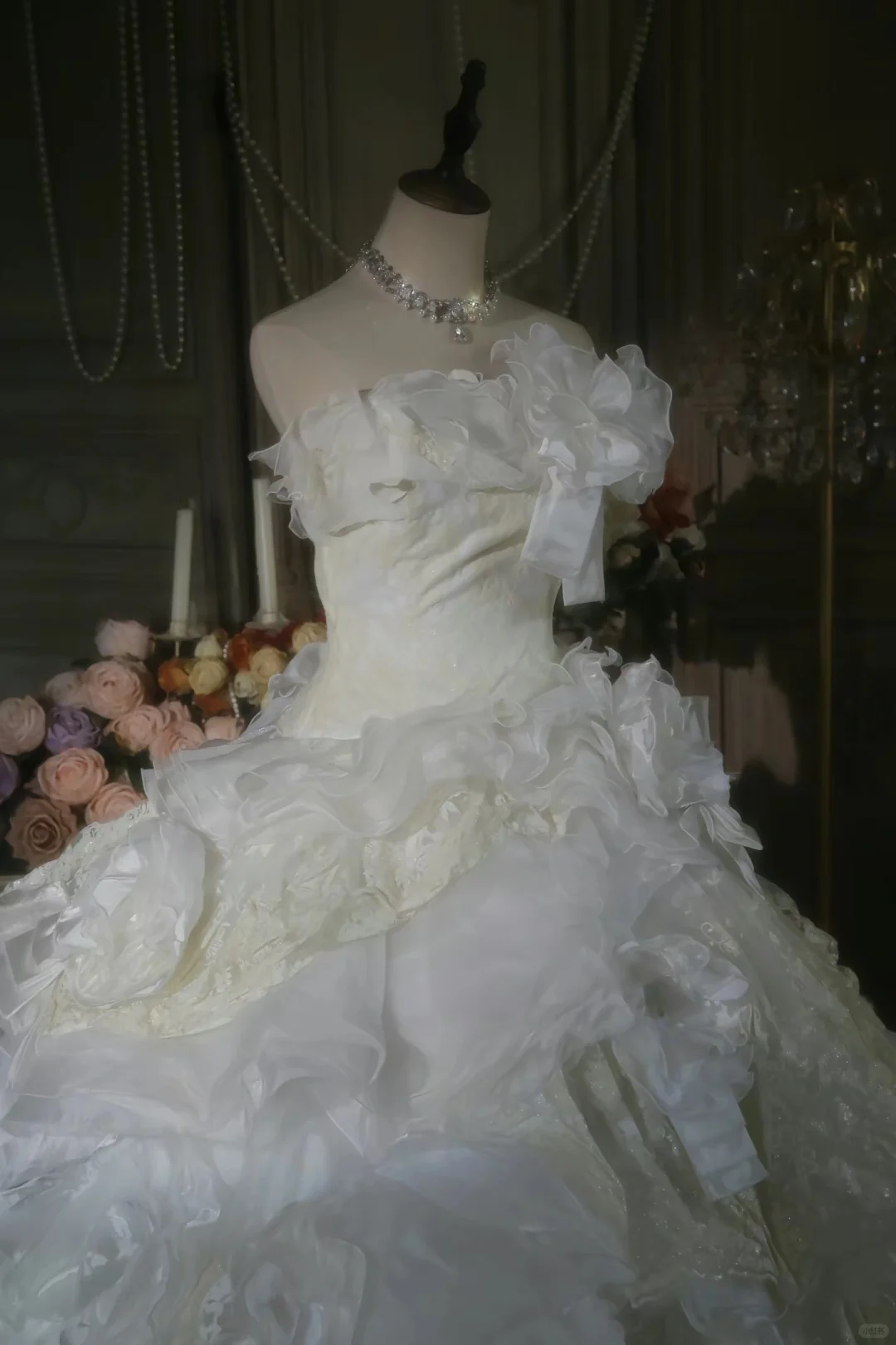 Cute Ball Gown Strapless Satin Chiffon Long Prom Dress, Party Dress, Evening Dress GG2880