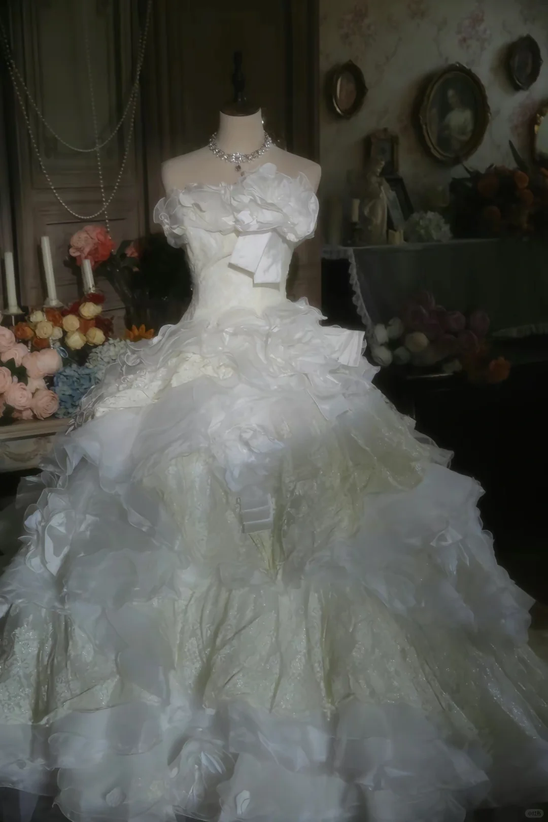 Cute Ball Gown Strapless Satin Chiffon Long Prom Dress, Party Dress, Evening Dress GG2880