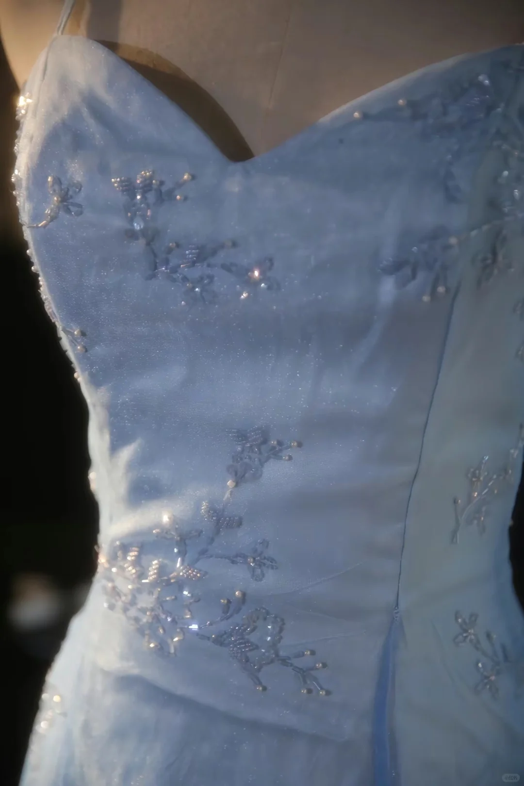 Classy A Line Spaghetti Straps Satin Tulle Beaded Long Prom Dress, Party Dress, Evening Dress GG2881