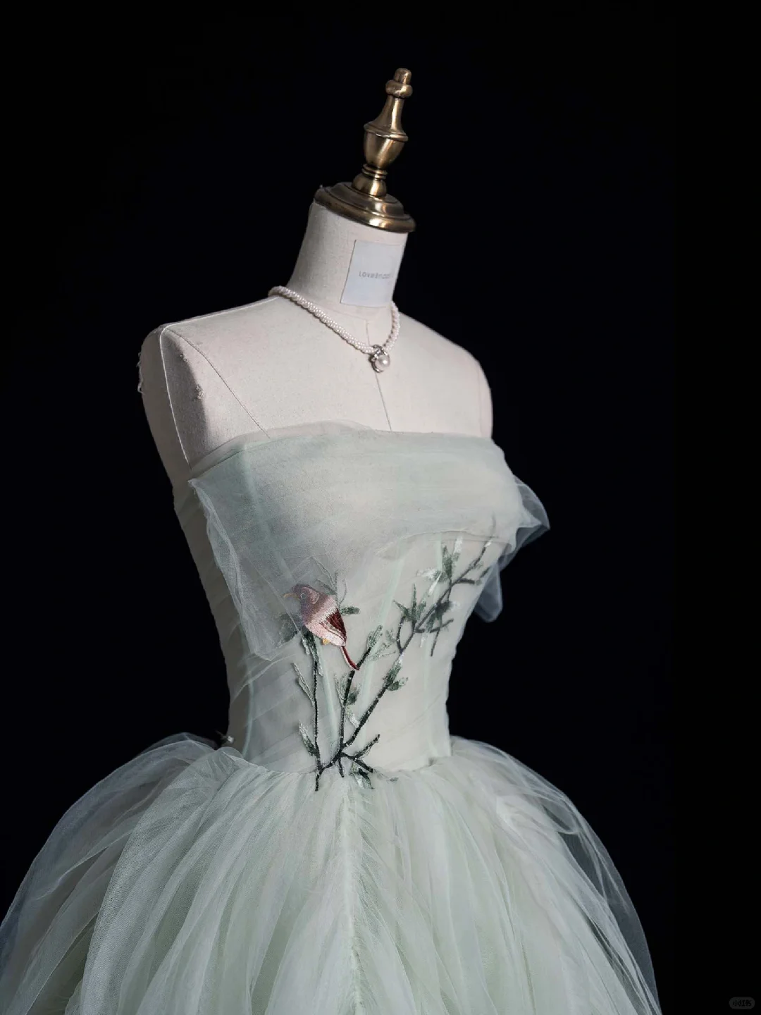 Lovely Ball Gown Strapless Tulle Appplique Long Prom Dress, Party  Dress, Evening Dress GG2885