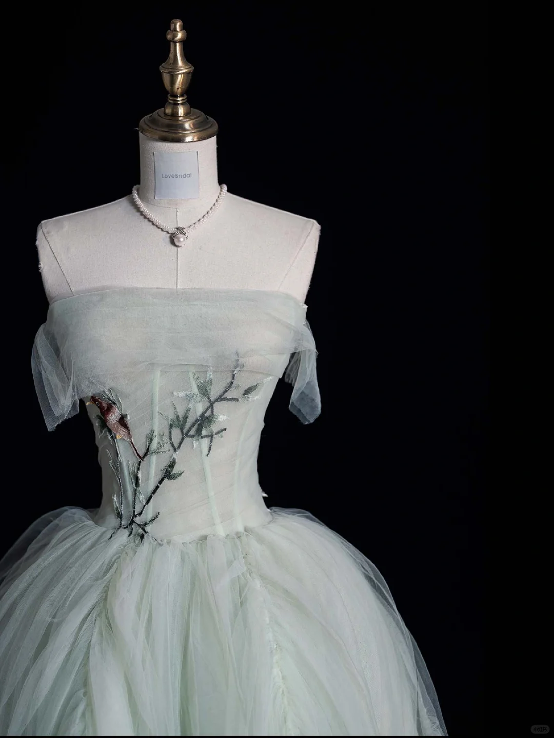 Lovely Ball Gown Strapless Tulle Appplique Long Prom Dress, Party  Dress, Evening Dress GG2885