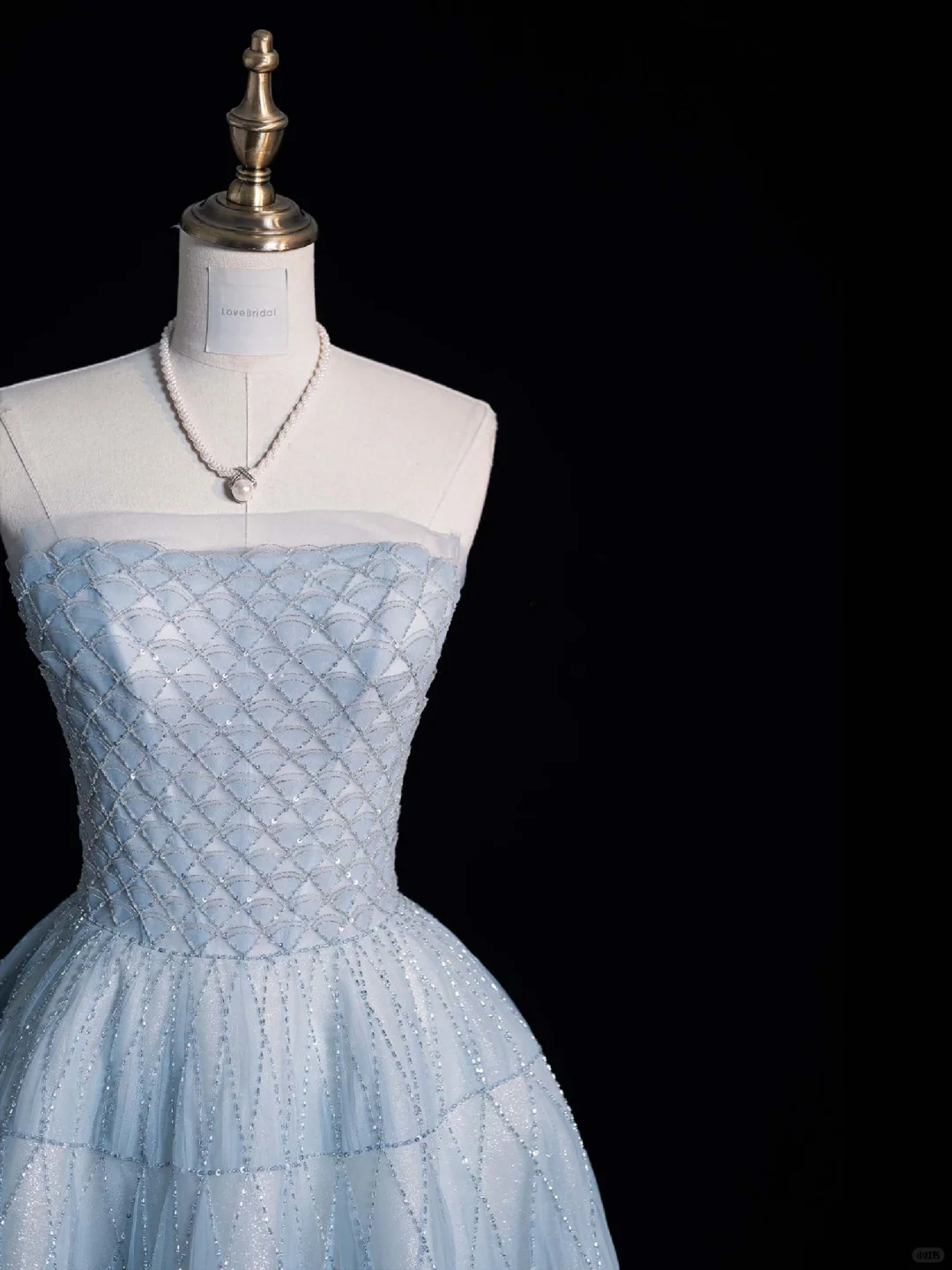 Pretty Ball Gown Strapless Tulle Beaded Long Prom Dress, Party  Dress, Evening Dress GG2886