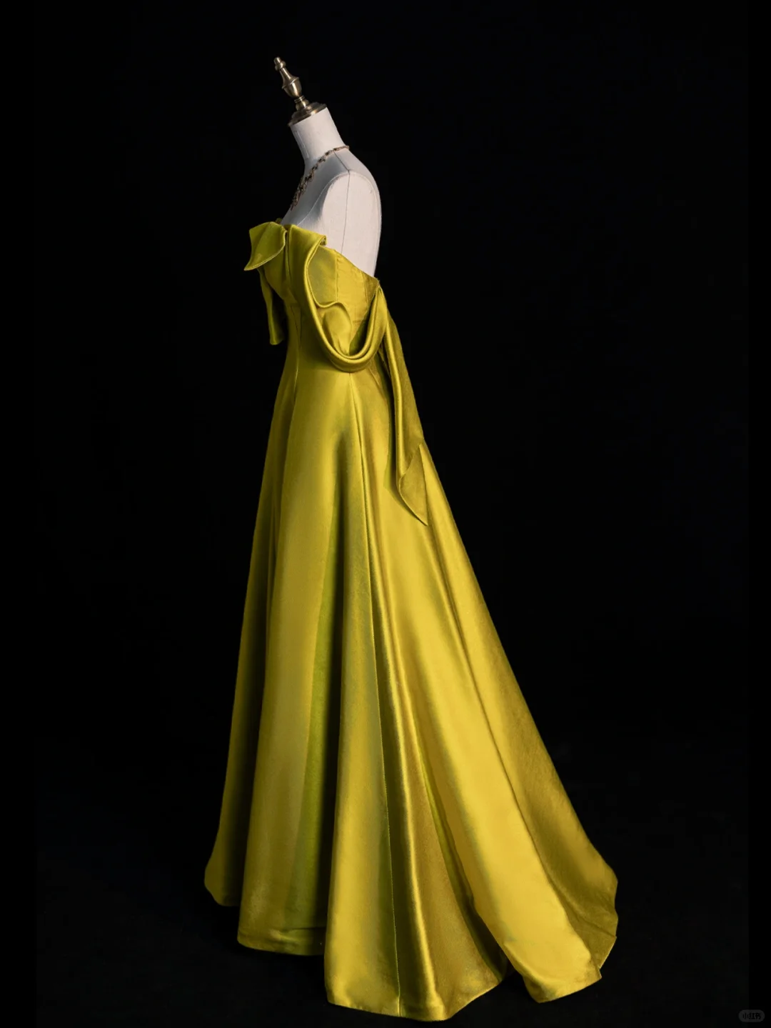 Unique A line Off The Shoulder Satin Long Prom Dress, Party Dress, Evening Dress GG2895