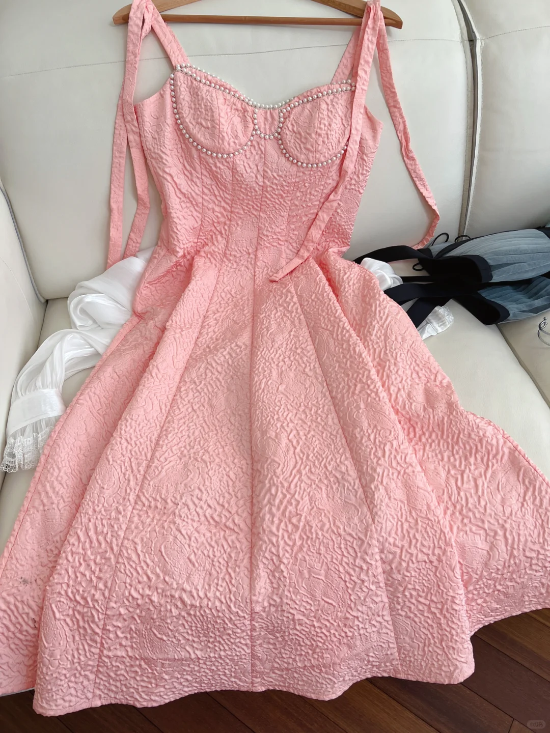 Cute A Line Spaghetti Straps Peach Satin Long Prom Dress, Party Dress, Evening Dress GG2900