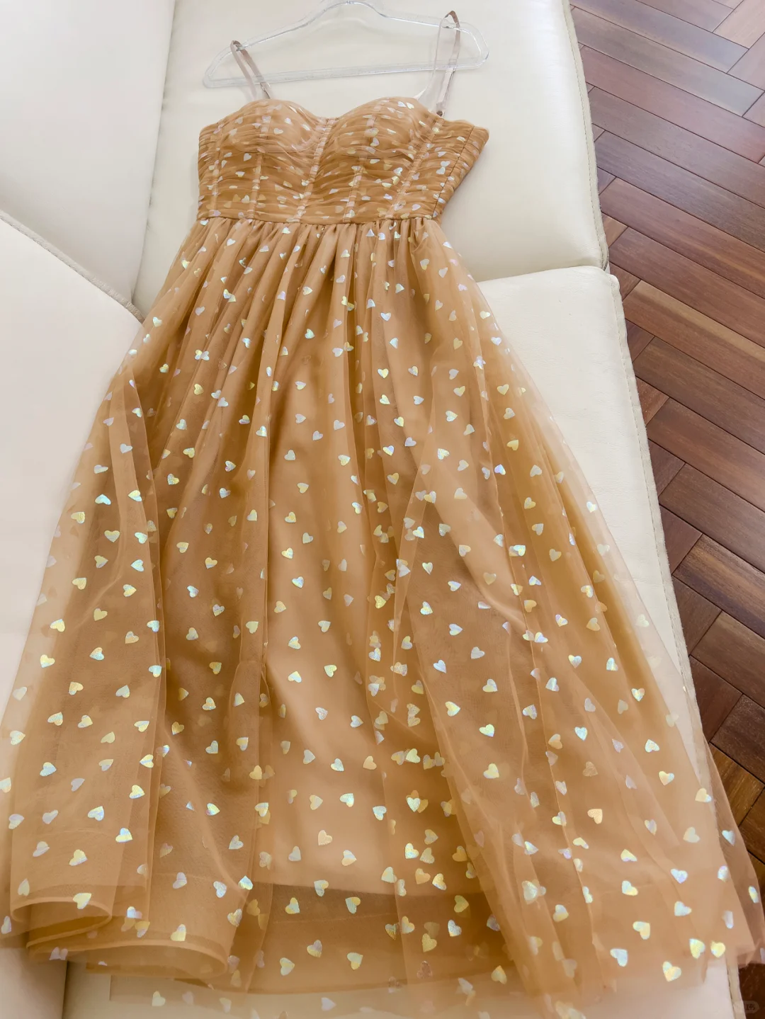 Cute A Line Spaghetti Straps Tulle Sequin Long Prom Dress, Party Dress, Evening Dress GG2903